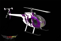 Hughes 500 D violett / wei&szlig;