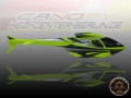 Rumpf Dynamic Akmod Edition Gfk neon gelb lackiert