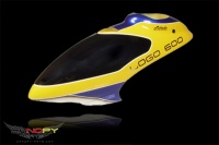 Haube Logo 600 3D Gfk lackiert gelb/blau/wei&szlig;