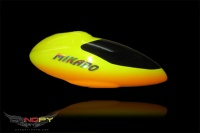 Haube Logo 10 3D Gfk lackiert hot yellow/orange