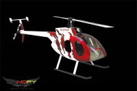 Hughes 500 E rot/wei&szlig;