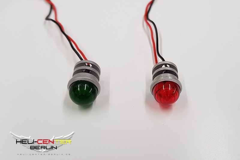Beleuchtungsmodul mit Abdeckung (Set rot/grün/kugelförmig)
